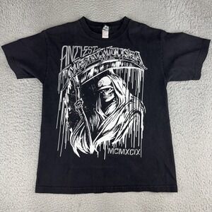 Metal Mulisha Grim Reaper Shirt Vintage Y2k Men's Size Small Skull Skate‎
